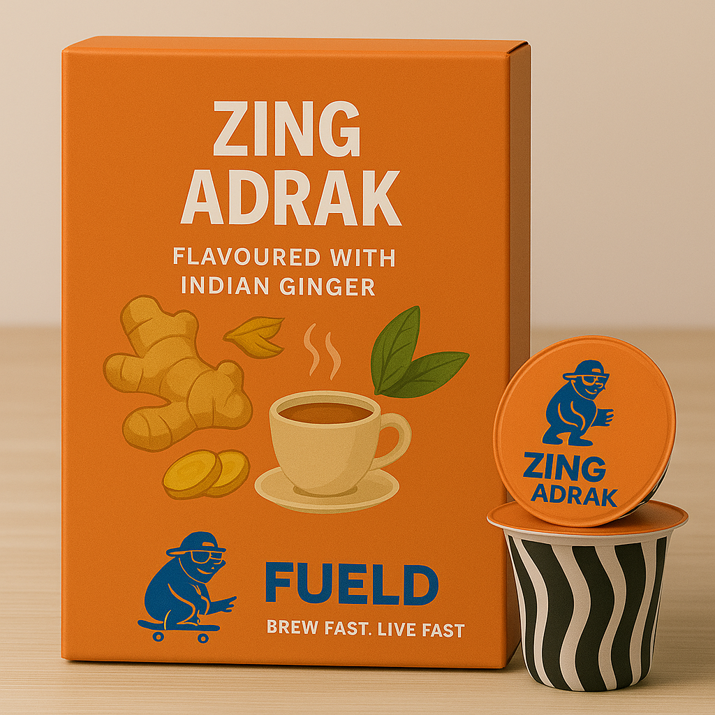 Zing Adrak – Instant Chai Pods (Pack of 20)