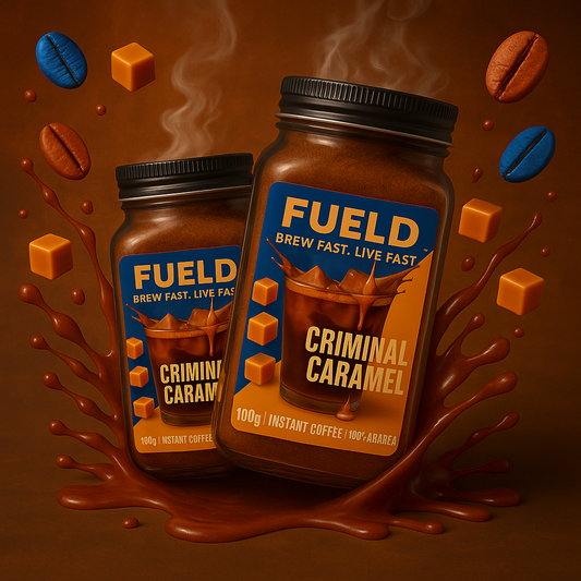 Criminal Caramel – Flavoured Instant Coffee (100g Jar)