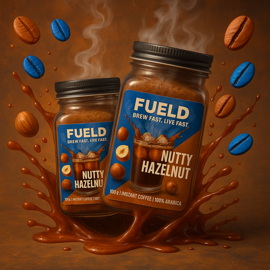 Nutty Hazelnut – Flavoured Instant Coffee (100g Jar)